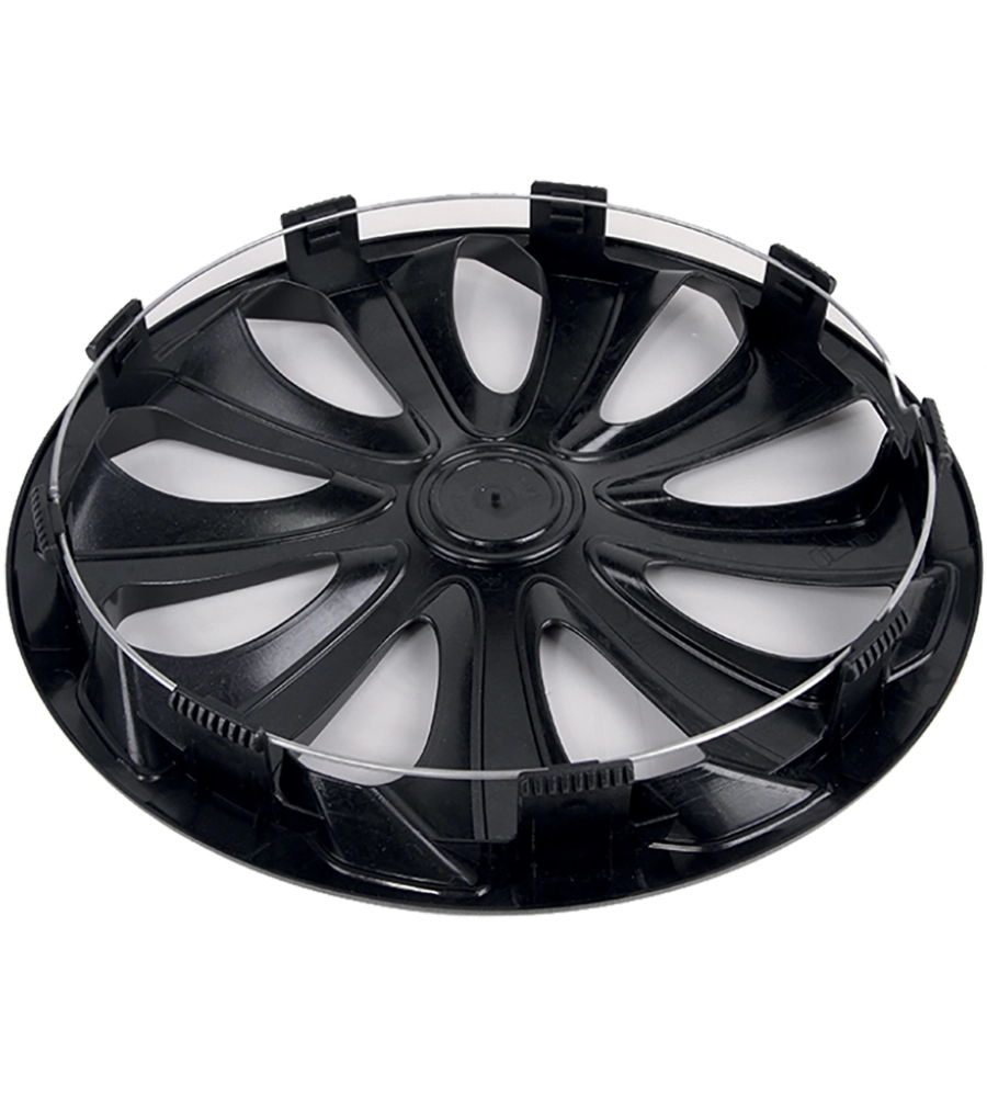 SET 4 COPRICERCHI AUTO SPARCO "SICILIA" NERO, 15" POLLICI - SPC1570BK